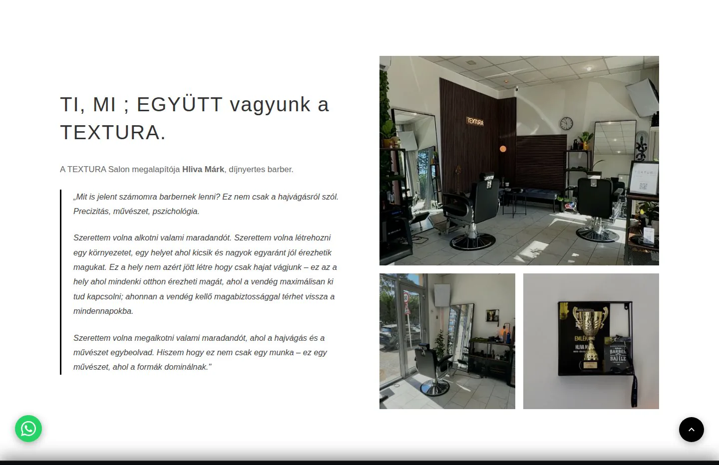 The salon introduction on the public website, September 2026.